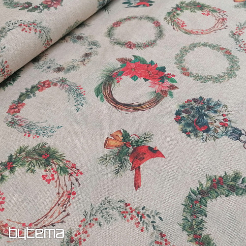 Weihnachtsdeko Stoffgirlande