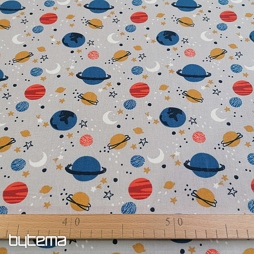 Baumwollstoff SPACE