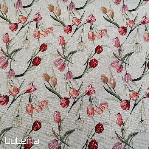 Gobelin Stoff TULIPS