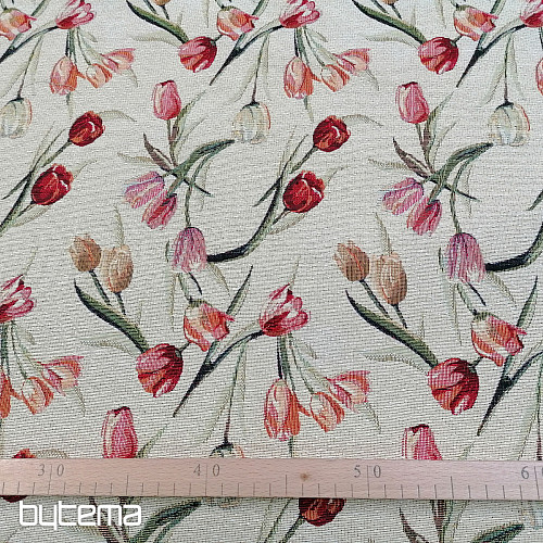 Gobelin Stoff TULIPS