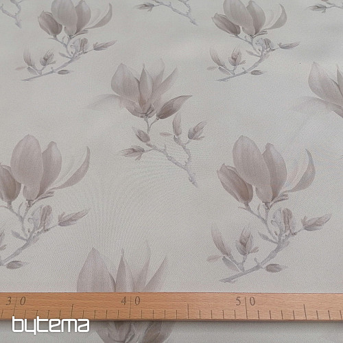 Dekostoff BLACK OUT MAGNOLIA braun