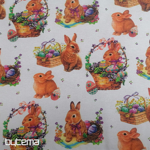 Dekorationsstoff EASTER RABBIT Farbdigitaldruck