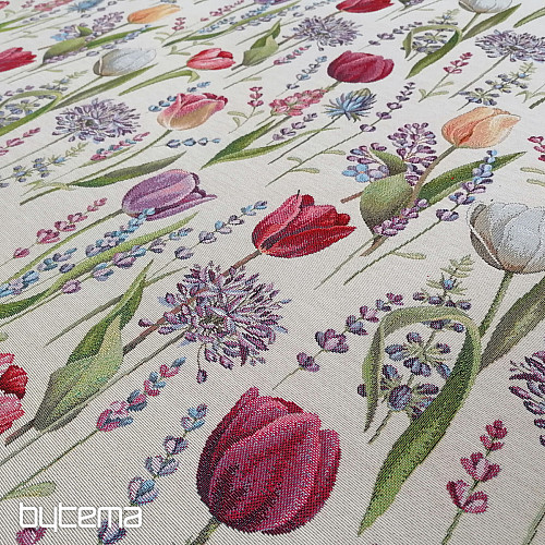 Gobelinstoff TULPEN - FRÜHLING