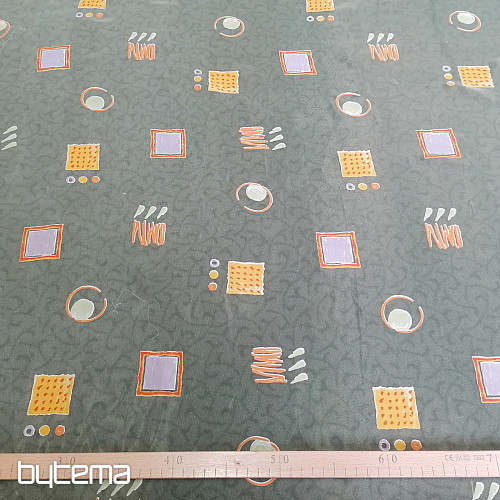 Gelber Würfelvorhang