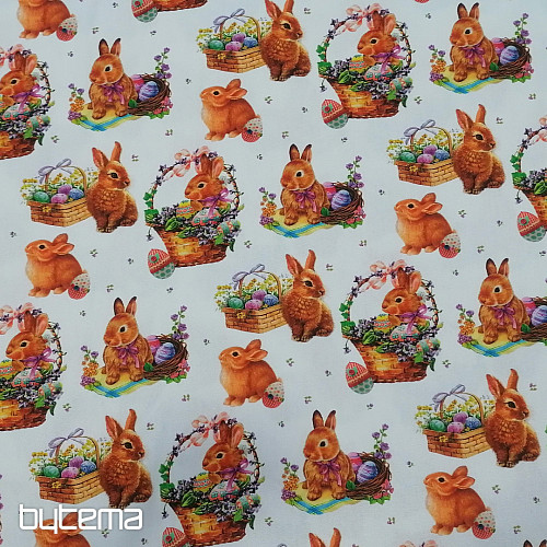 Dekorationsstoff EASTER RABBIT Farbdigitaldruck