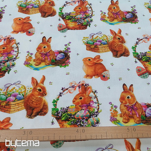 Dekorationsstoff EASTER RABBIT Farbdigitaldruck