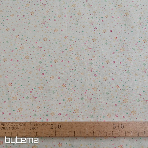 Baumwollstoff MINI STERNE