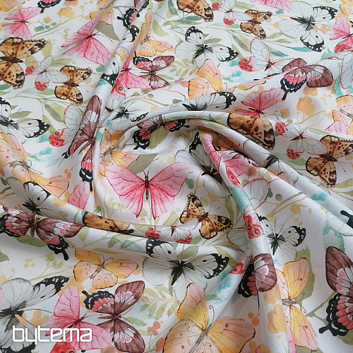 Baumwollsatin SCHMETTERLINGE digital