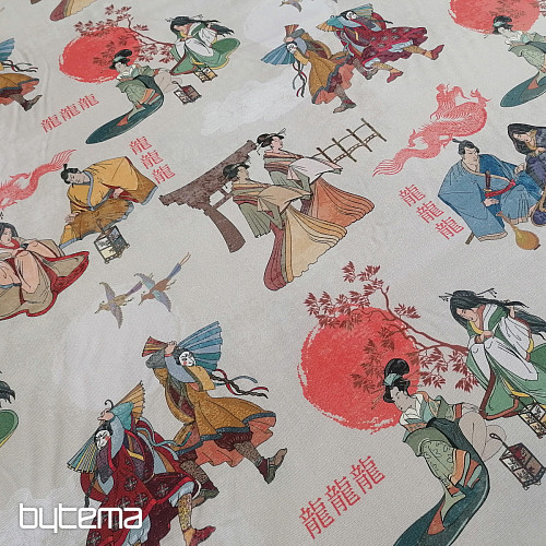 Dekorationsstoff JAPAN CREME