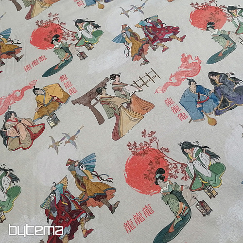 Dekorationsstoff JAPAN CREME