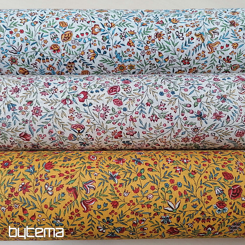 Baumwollstoff INDIENE creme