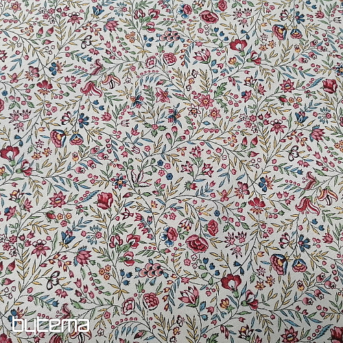 Baumwollstoff INDIENE creme