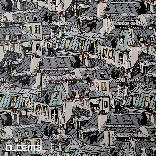 Gummierte Baumwolle - TOWN