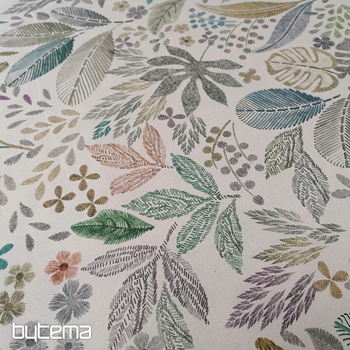 Dekostoff LEAF MELIA grün