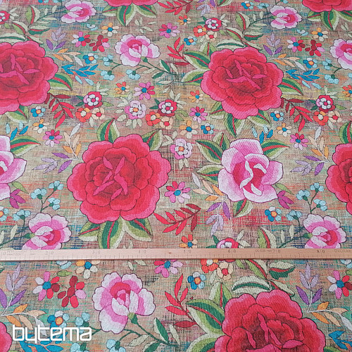 Dekostoff Blumen Manila 280 cm