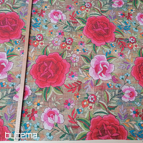 Dekostoff Blumen Manila 280 cm