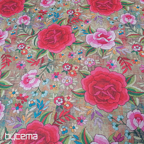 Dekostoff Blumen Manila 280 cm