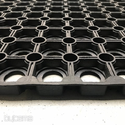 Schwarze Gummimatte