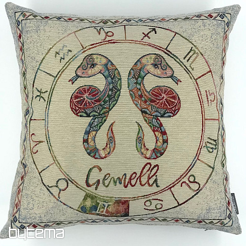 Gobelin-Kissenbezug TIERKREIS Zwillinge/Gemelli