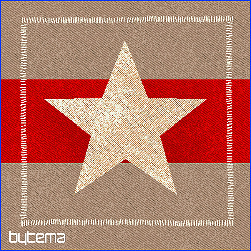 Gobelin-Kissenbezug RED STAR 2