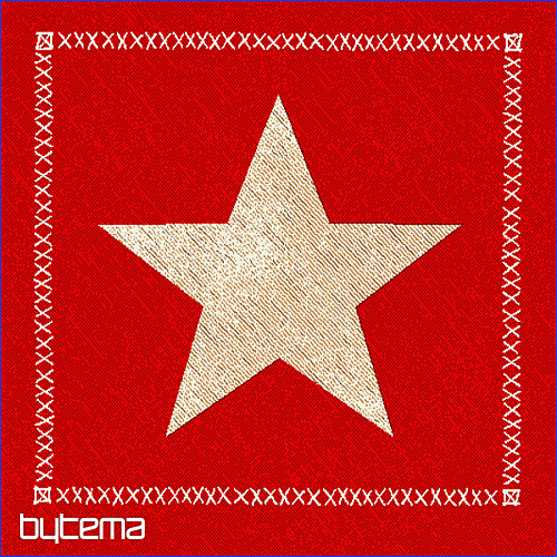Gobelin-Kissenbezug RED STAR 1