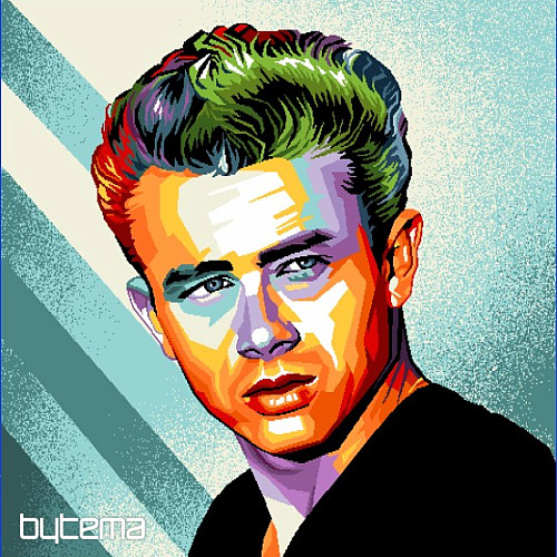 COMICS James Dean Tapisserie-Kissenbezug