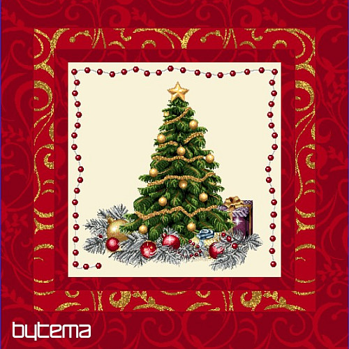 Weihnachten-Dekokissen BAUM IM RAHMEN