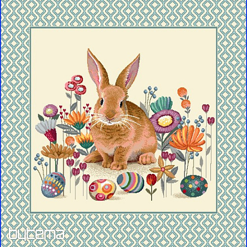 Gobelin-Kissenbezug EASTER BUNNY 2