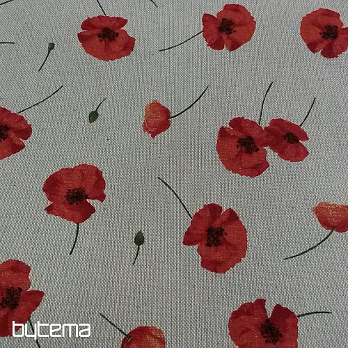 Dekorationsstoff MOHN POPPY