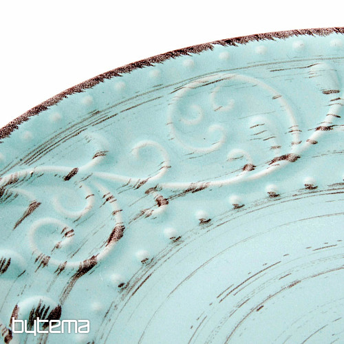 Flacher Teller BLUE RELIEF 28X3 cm
