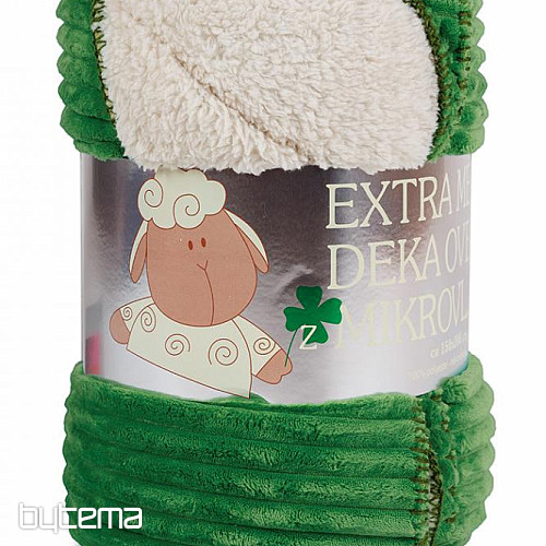 Wohndecke aus Microfaser EXTRA weich SCHAF Kunstsoff design, grün