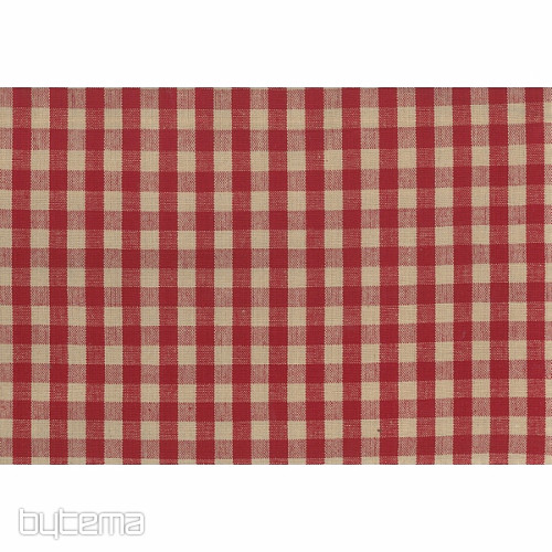 Dekorationsstoff MERIGNAC 6047/001 beige/rouge