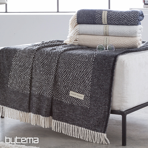 Luxus-Plaid CISSE hell grau