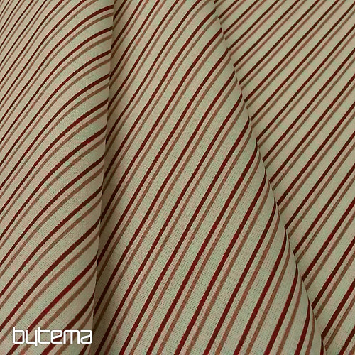 Baumwollstoff STREIFEN rot-pink