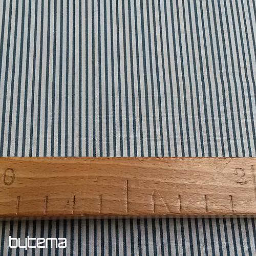Baumwollstoff STREIFEN blau