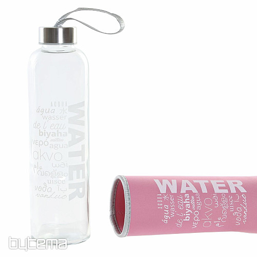 Glasflasche mit Neoprenhülle 600 ml