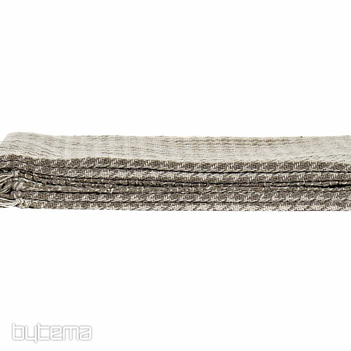Baumwollplaid FLECOS beige 130x170 cm