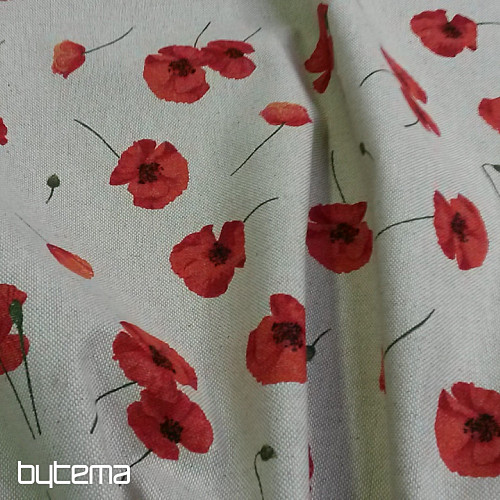 Dekorationsstoff MOHN POPPY