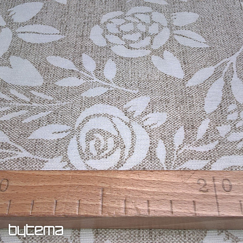 Dekorationsstoff ROSEN creme