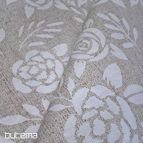 Dekorationsstoff ROSEN creme