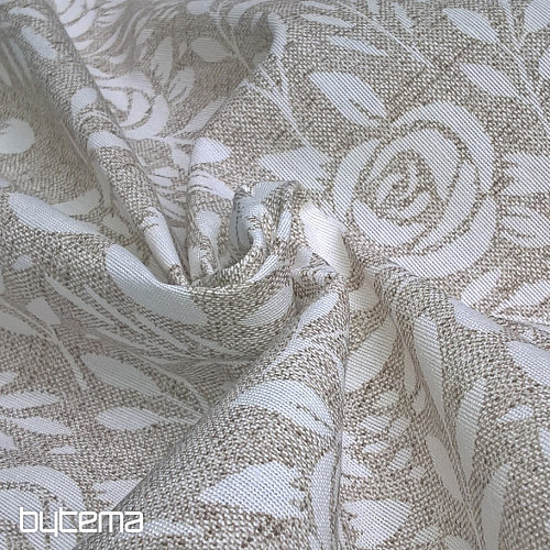 Dekorationsstoff ROSEN creme