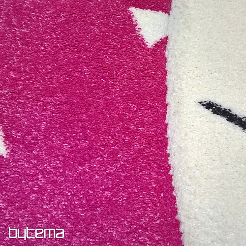 Kinderteppich PASTEL Rosa Hase