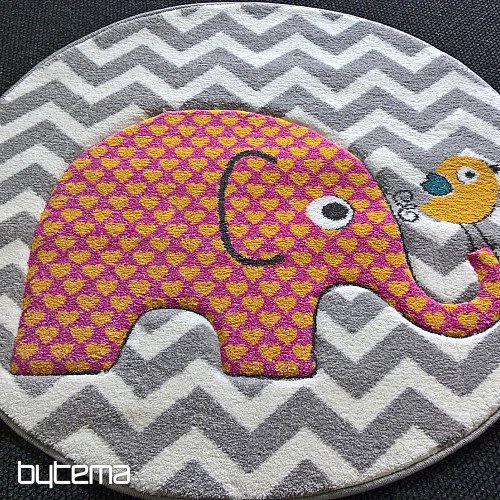 Kinderteppich PASTEL Elefanten