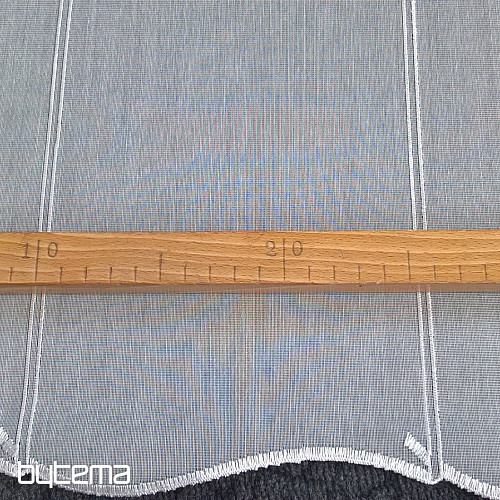 Moderne bestickte Gardine für Vitrage 11101 Weiß
